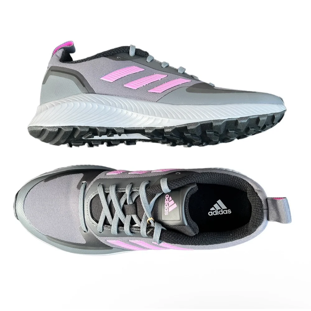 adidas Runfalcon 2.0 TR – Women’s US 8 – Style FZ3584 – Grey / Cherry Metall